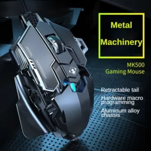New Mechanical Wired Gaming Mouse 9 Key Macro Definition 12800 DPI Color Backlit Game Player Computer Peripheral for Windows PC